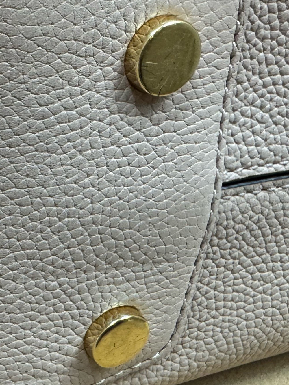Michael Kors Pebbled Leather Satchel in White - Picture 7 of 16